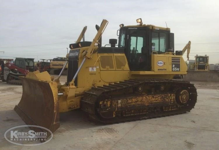 Used Bulldozer in yard